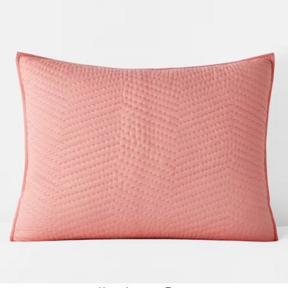 The Company Store Company Cotton™ Voile Pillow Sham-Coral
